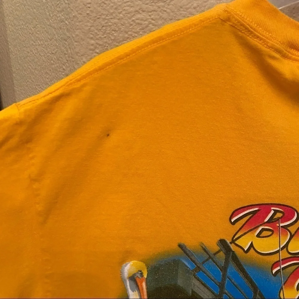 HARLEY-DAVIDSON 2009 Graphic Black Widow Florida Yellow T-Shirt Size Medium